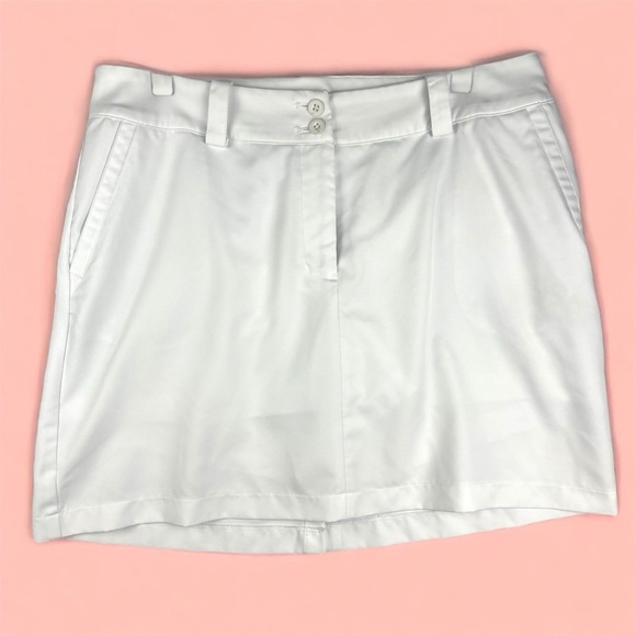 Nike Golf Dri-Fit Women's White Golf Skort Sz 10 / Medium - Picture 1 of 10